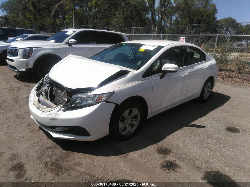 2014 HONDA CIVIC SEDAN LX - 19XFB2F55EE014722