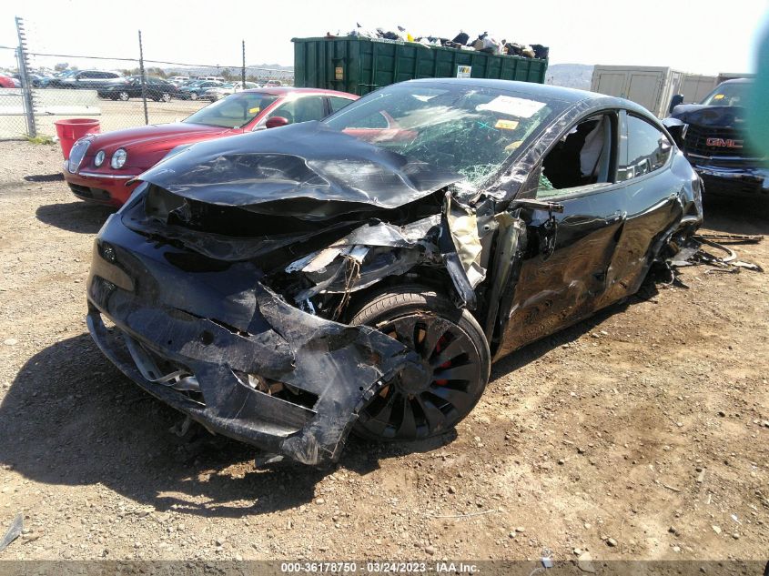 2022 TESLA MODEL Y PERFORMANCE - 7SAYGDEF2NF512891