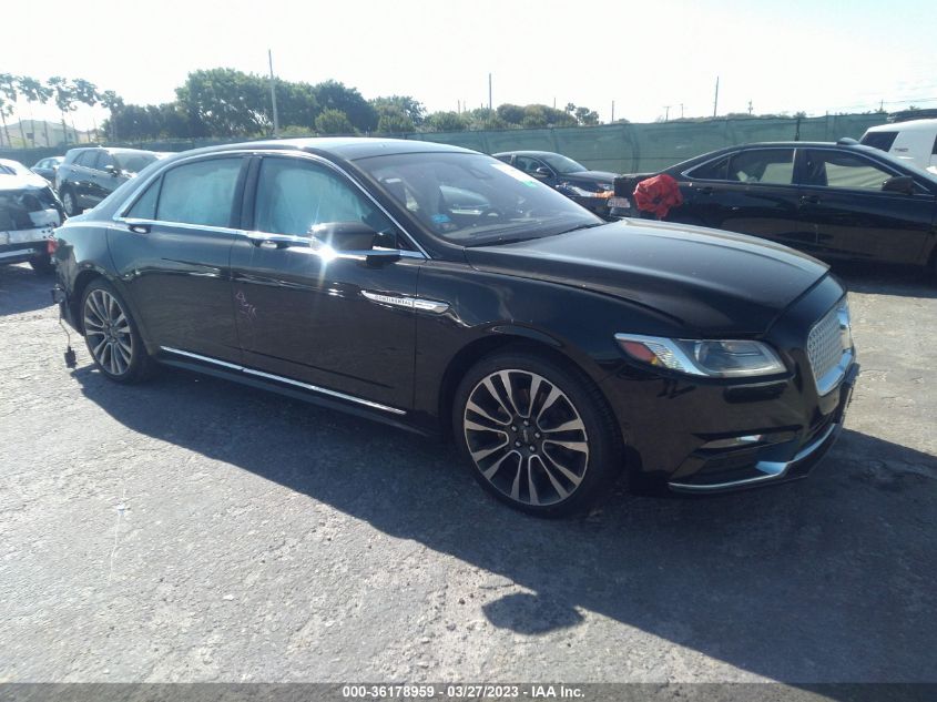 2017 LINCOLN CONTINENTAL RESERVE - 1LN6L9NPXH5620070