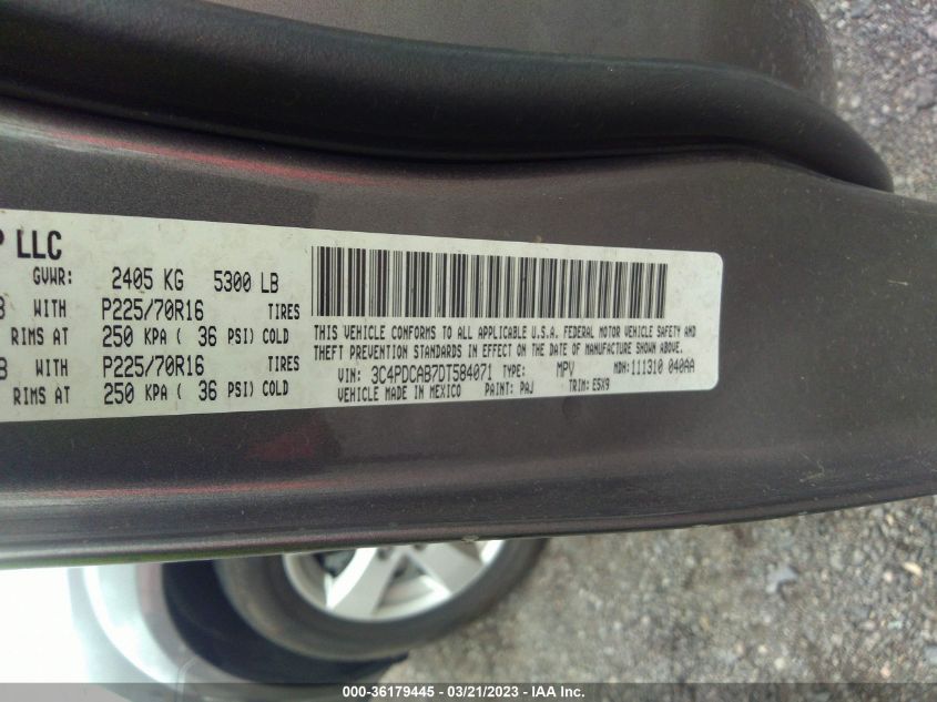 2013 DODGE JOURNEY AMERICAN VALUE PKG - 3C4PDCAB7DT584071