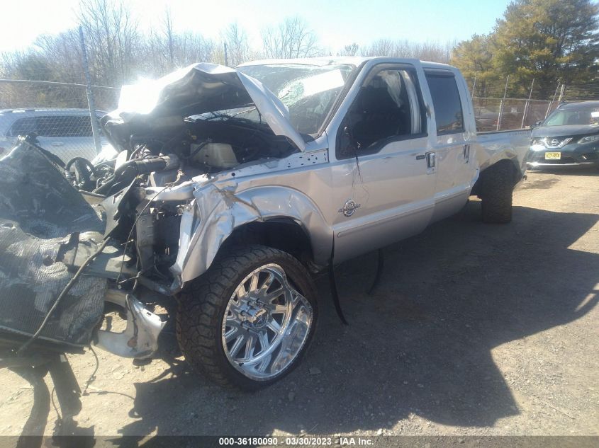 2015 FORD SUPER DUTY F-250 SRW LARIAT/PLATINUM - 1FT7W2BTXFEC89741