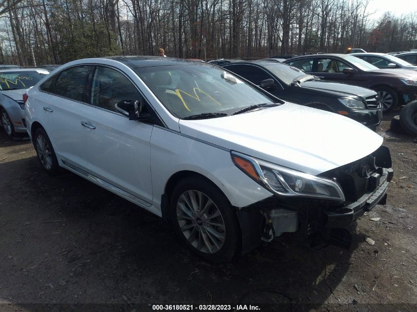 2015 HYUNDAI SONATA 2.4L LIMITED - 5NPE34AF5FH138152