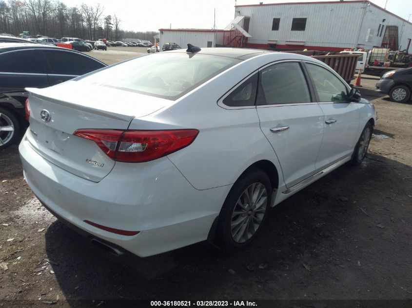 2015 HYUNDAI SONATA 2.4L LIMITED - 5NPE34AF5FH138152