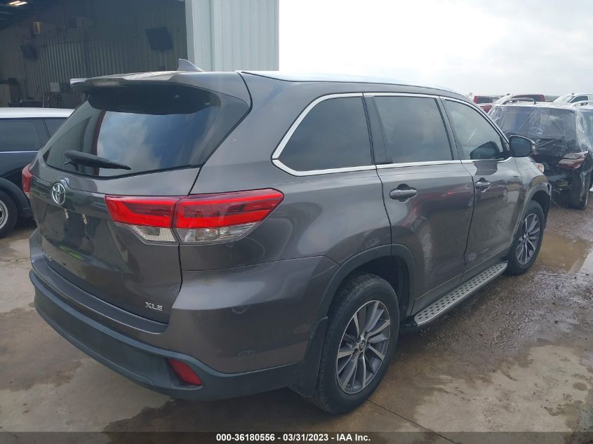 2019 TOYOTA HIGHLANDER SE/XLE - 5TDKZRFH4KS326304