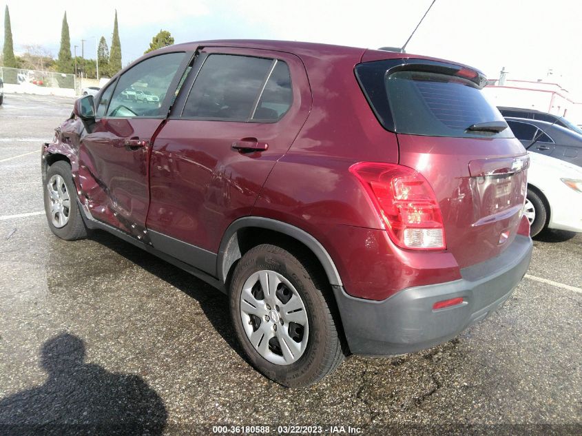 2016 CHEVROLET TRAX LS - 3GNCJKSBXGL149878