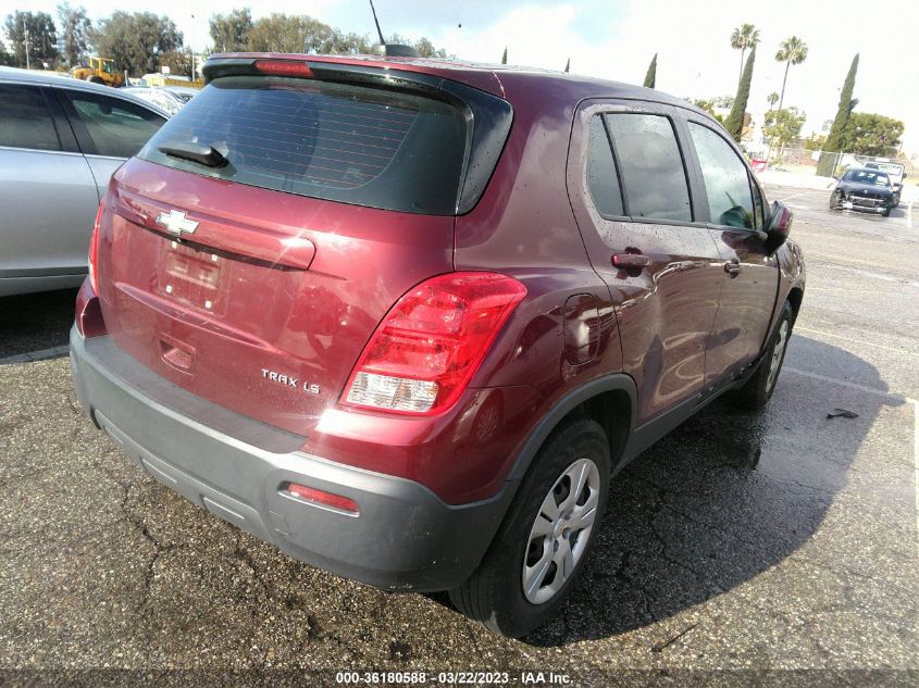 2016 CHEVROLET TRAX LS - 3GNCJKSBXGL149878