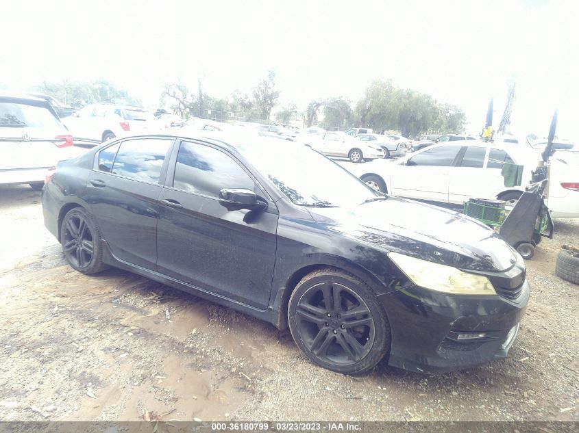 2016 HONDA ACCORD SEDAN SPORT - 1HGCR2F59GA122055