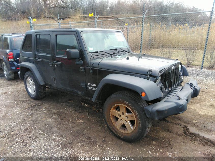 2014 JEEP WRANGLER UNLIMITED SPORT - 1C4HJWDG8EL326502