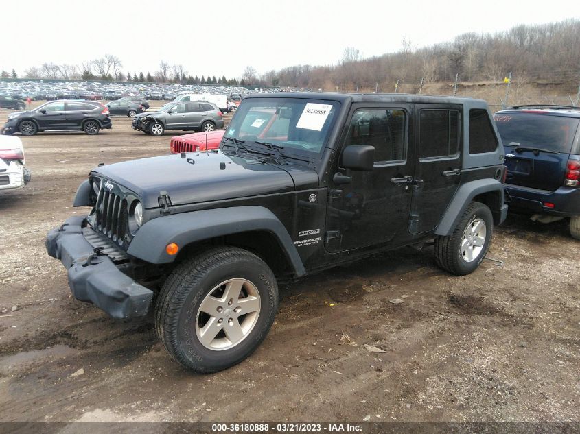 2014 JEEP WRANGLER UNLIMITED SPORT - 1C4HJWDG8EL326502