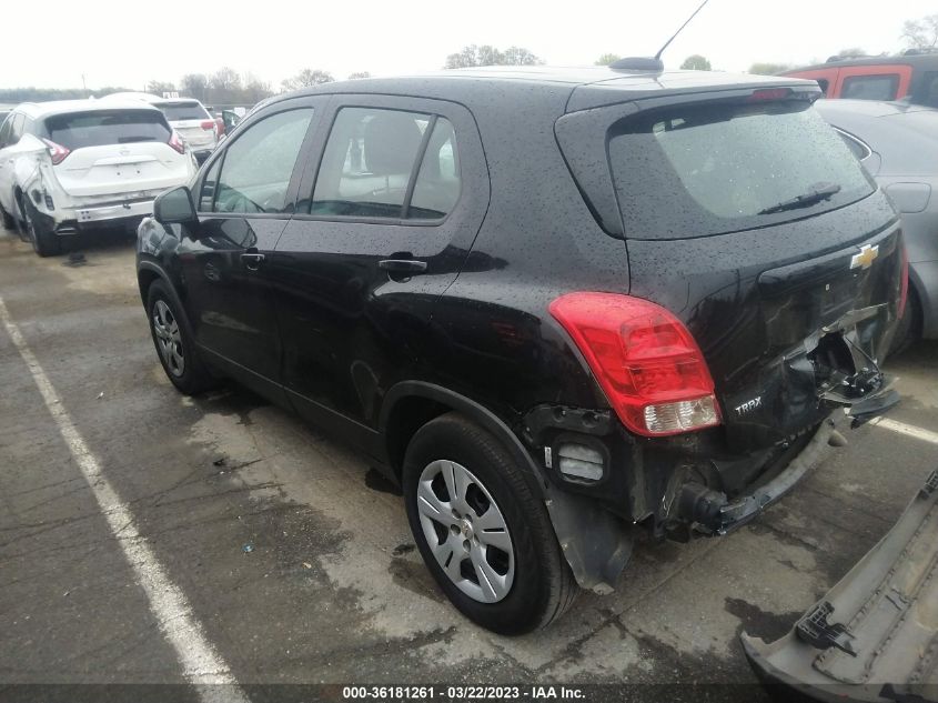 2017 CHEVROLET TRAX LS - 3GNCJKSB4HL277972