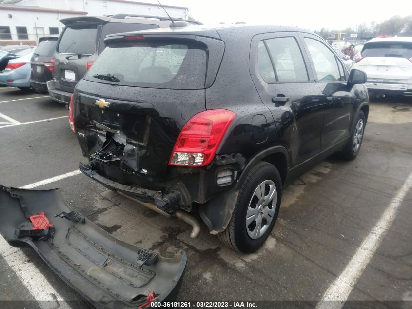 2017 CHEVROLET TRAX LS - 3GNCJKSB4HL277972