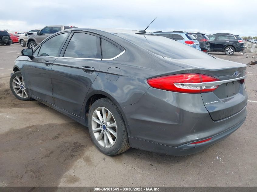 2017 FORD FUSION SE - 3FA6P0H71HR109205