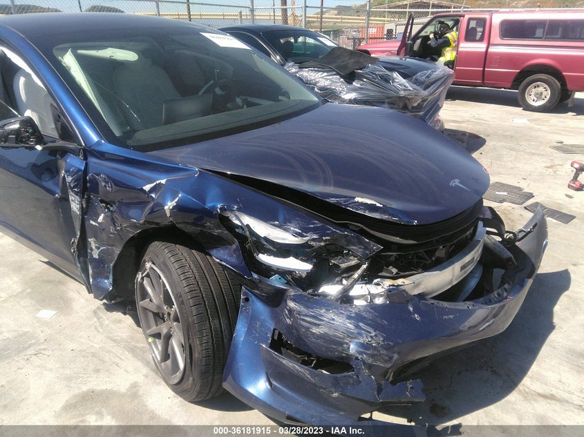 VIN 5YJ3E1EB1NF347568 2022 TESLA MODEL 3 LONG RANGE