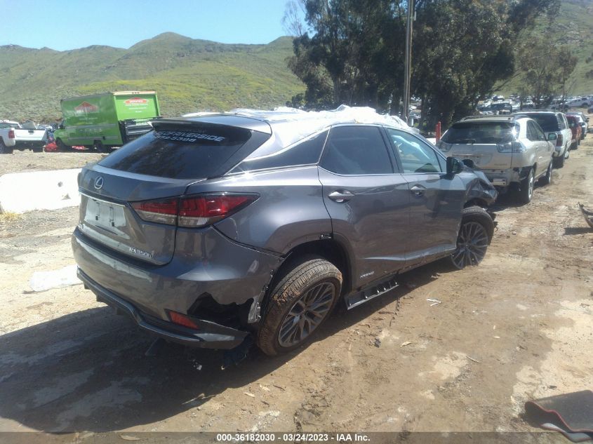 2022 LEXUS RX RX 450H F SPORT HANDLING - 2T2YGMDA1NC088705