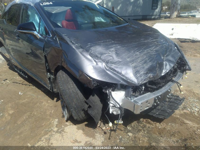 2022 LEXUS RX RX 450H F SPORT HANDLING - 2T2YGMDA1NC088705