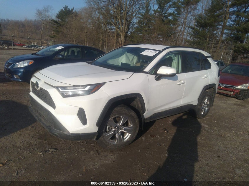 VIN 2T3P1RFV8NW263388 2022 TOYOTA RAV4 XLE