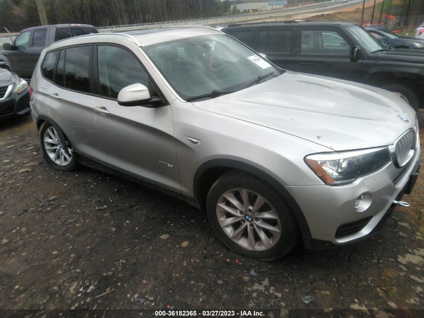 2015 BMW X3 XDRIVE28I - 5UXWX9C53F0D55367