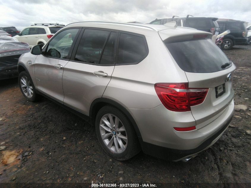 2015 BMW X3 XDRIVE28I - 5UXWX9C53F0D55367