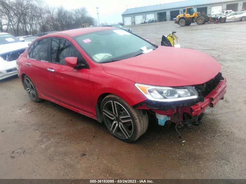 2017 HONDA ACCORD SEDAN SPORT - 1HGCR2F51HA194482