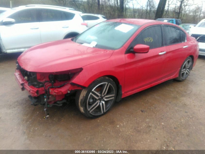 2017 HONDA ACCORD SEDAN SPORT - 1HGCR2F51HA194482