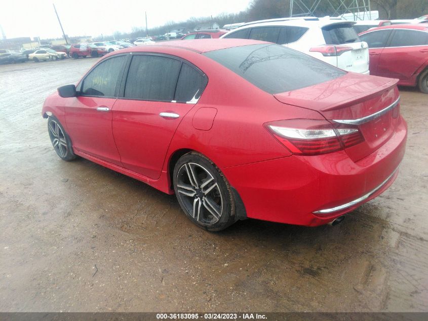 2017 HONDA ACCORD SEDAN SPORT - 1HGCR2F51HA194482