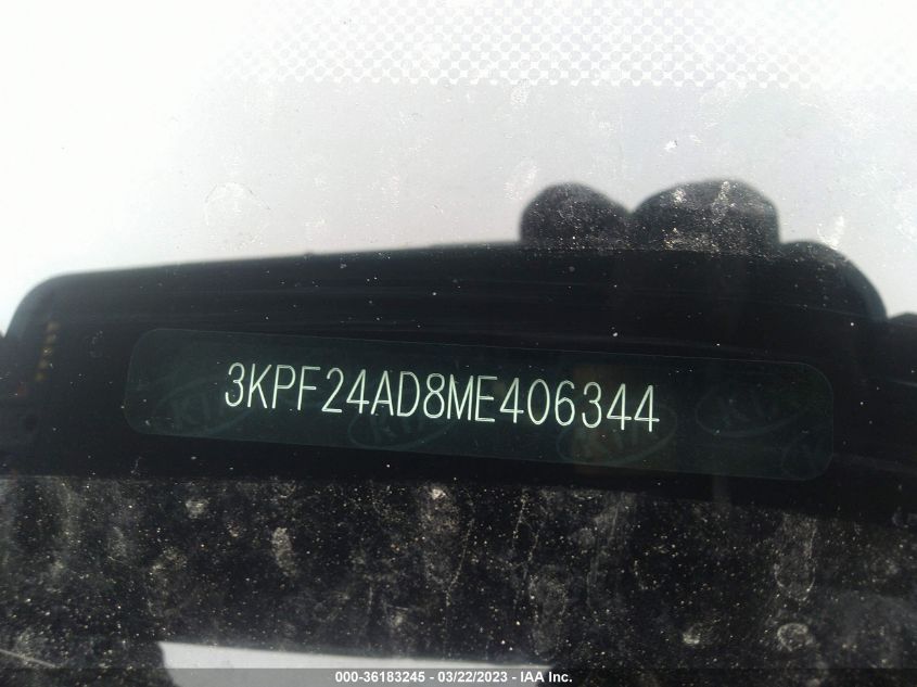 2021 KIA FORTE FE - 3KPF24AD8ME406344