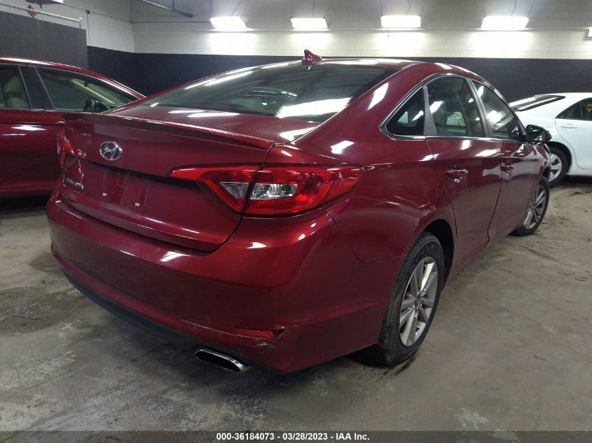 2015 HYUNDAI SONATA 2.4L SE - 5NPE24AF5FH014319