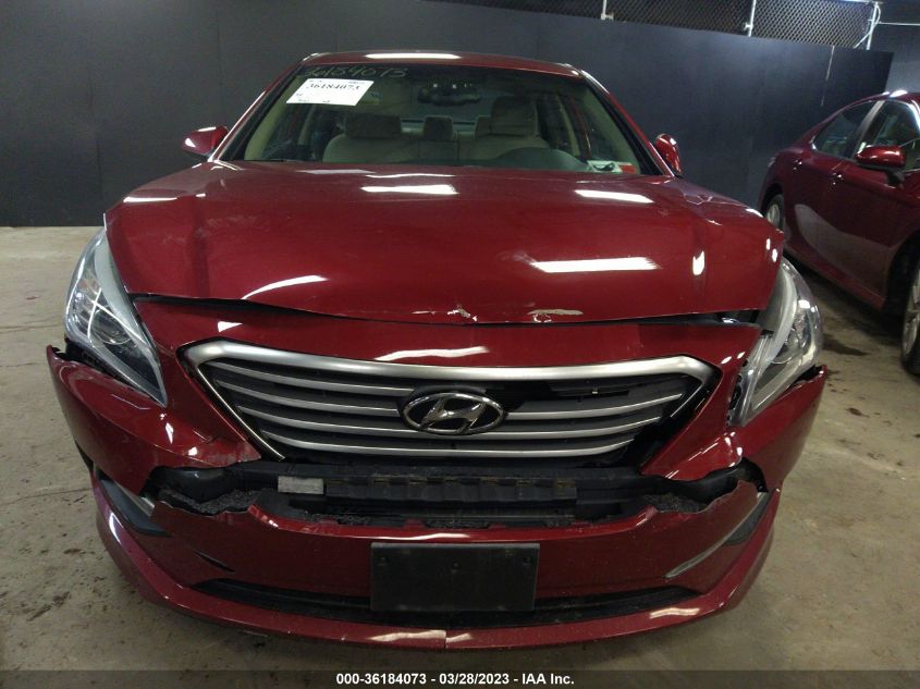 2015 HYUNDAI SONATA 2.4L SE - 5NPE24AF5FH014319