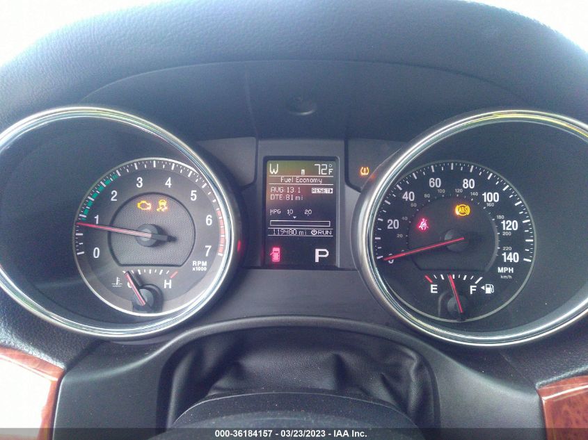2013 JEEP GRAND CHEROKEE LIMITED - 1C4RJEBT9DC547345