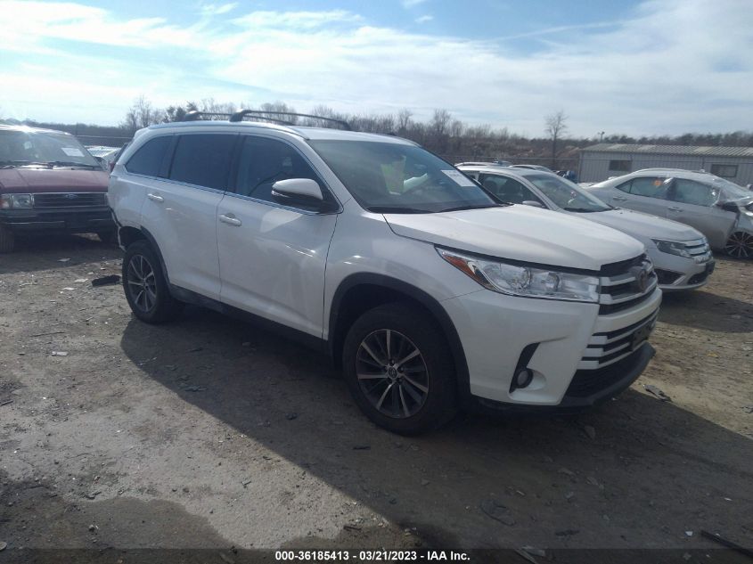 2019 TOYOTA HIGHLANDER SE/XLE - 5TDJZRFH7KS587759