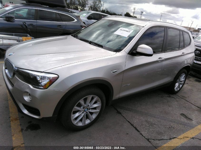 2017 BMW X3 XDRIVE28I - 5UXWX9C50H0T12671