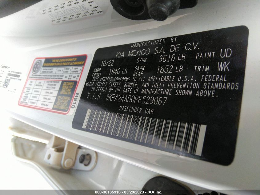 2023 KIA RIO LX - 3KPA24AD0PE529067
