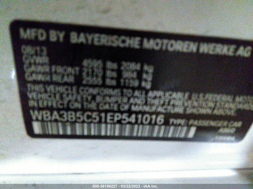 2014 BMW 3 SERIES 328I XDRIVE - WBA3B5C51EP541016