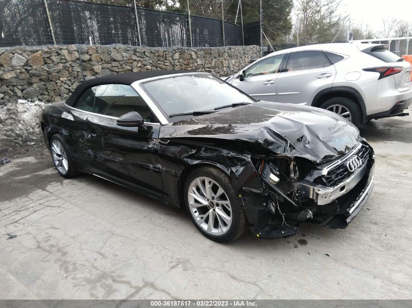 2022 AUDI A5 CABRIOLET PREMIUM - WAU2AGF53NN007498