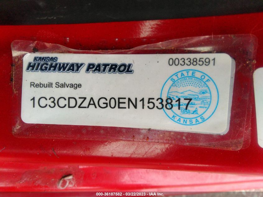 2014 DODGE AVENGER SE - 1C3CDZAG0EN153817