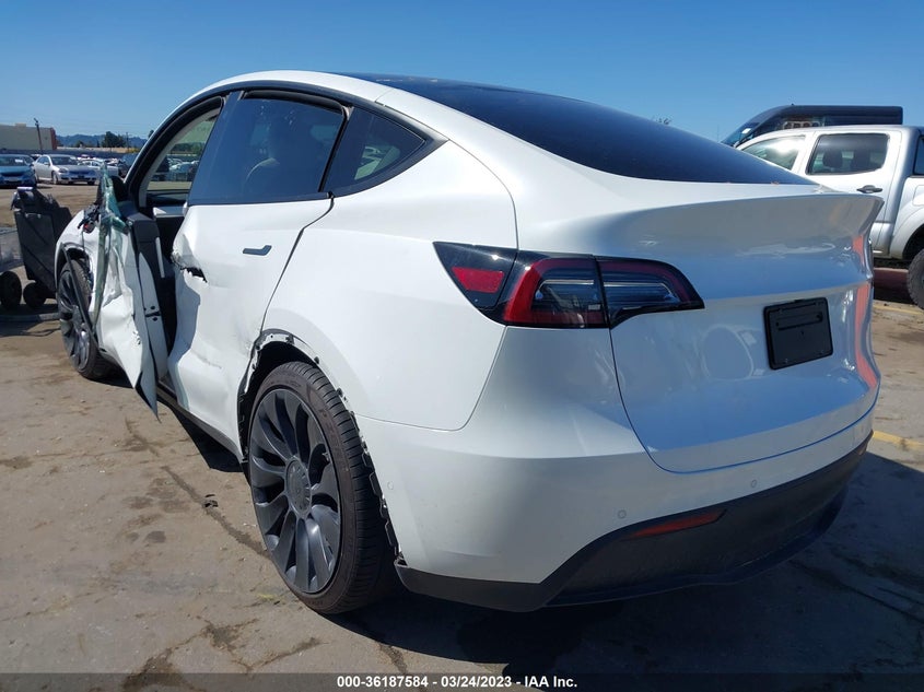 VIN 7SAYGDEF7NF447553 2022 TESLA MODEL Y PERFORMANCE