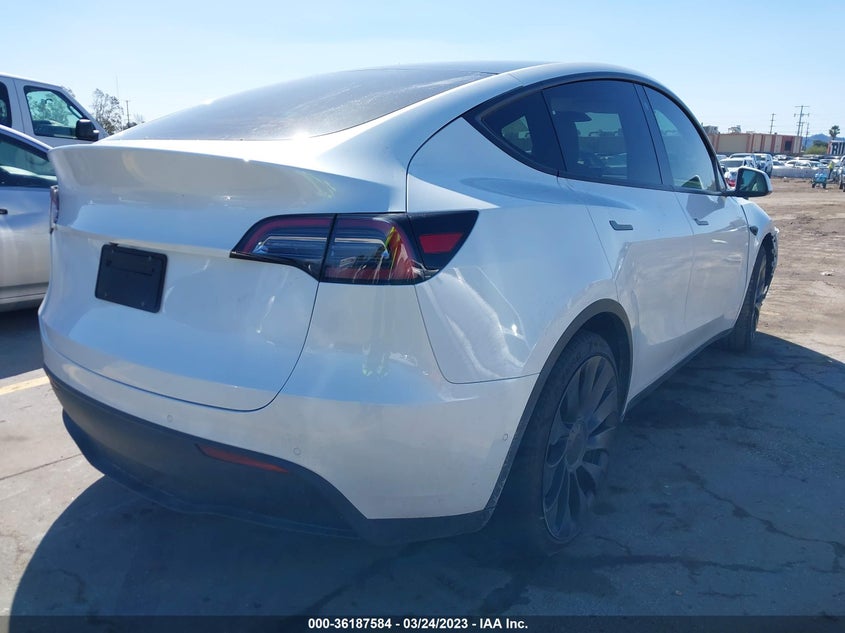 VIN 7SAYGDEF7NF447553 2022 TESLA MODEL Y PERFORMANCE