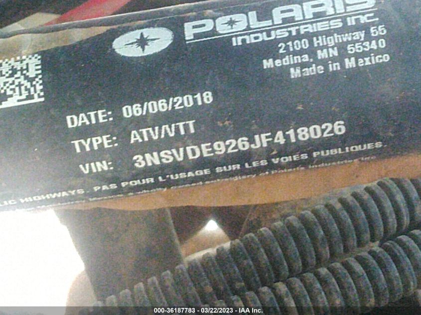 2018 POLARIS RZR XP TURBO EPS - 3NSVDE926JF418026