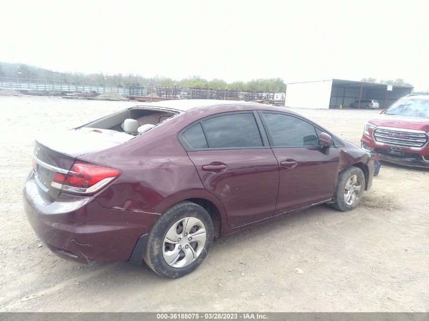 2013 HONDA CIVIC SDN LX - 19XFB2F51DE025019