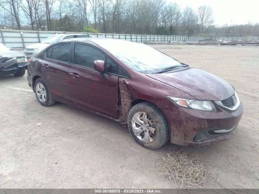 2013 HONDA CIVIC SDN LX - 19XFB2F51DE025019