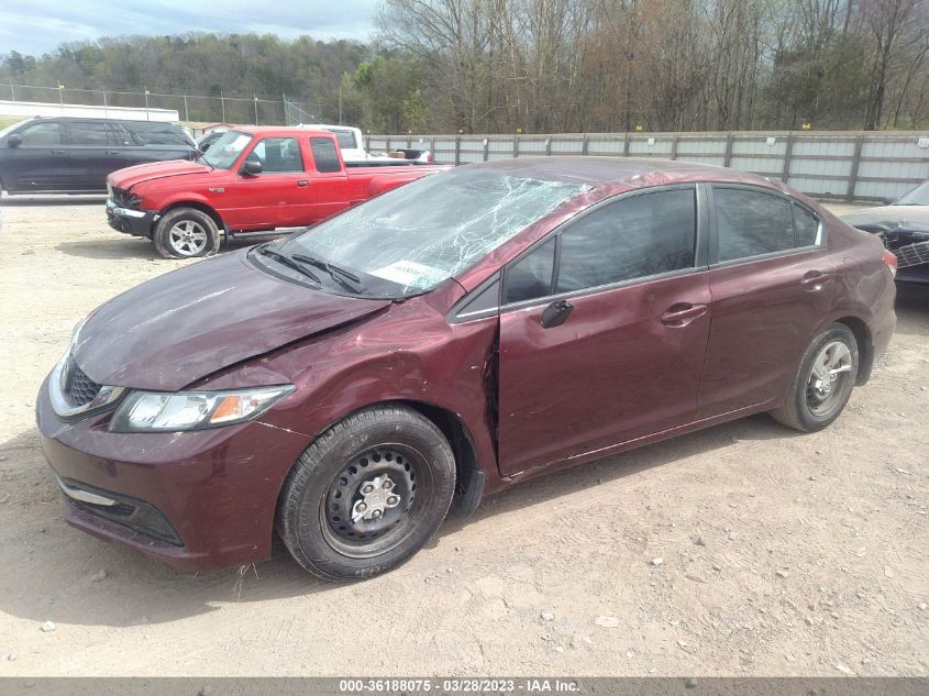 2013 HONDA CIVIC SDN LX - 19XFB2F51DE025019