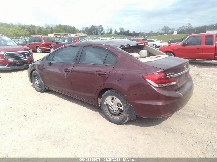 2013 HONDA CIVIC SDN LX - 19XFB2F51DE025019