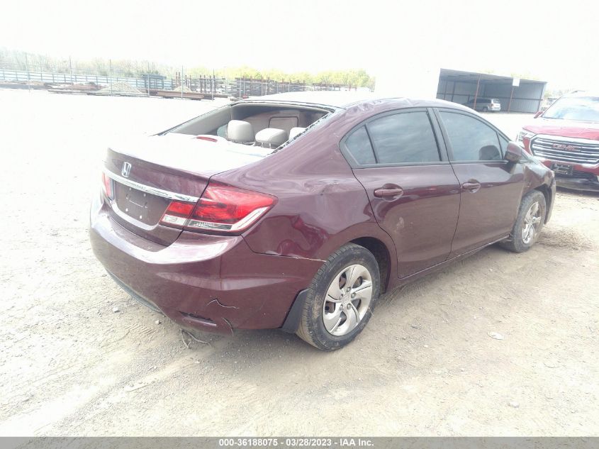 2013 HONDA CIVIC SDN LX - 19XFB2F51DE025019