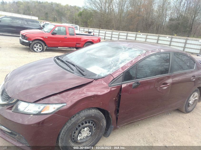 2013 HONDA CIVIC SDN LX - 19XFB2F51DE025019