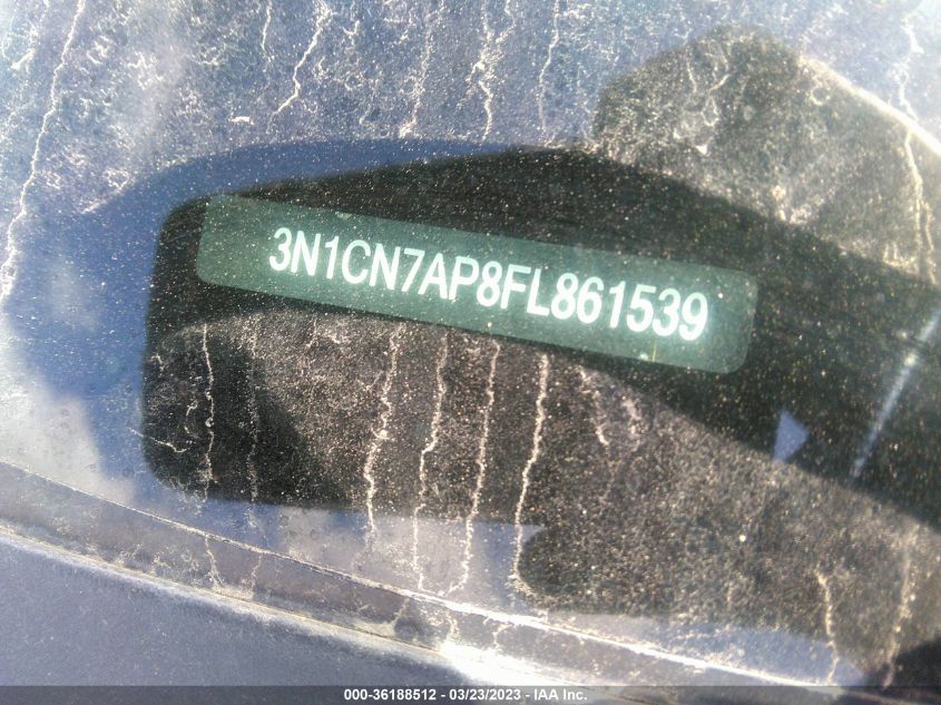 2015 NISSAN VERSA S - 3N1CN7AP8FL861539