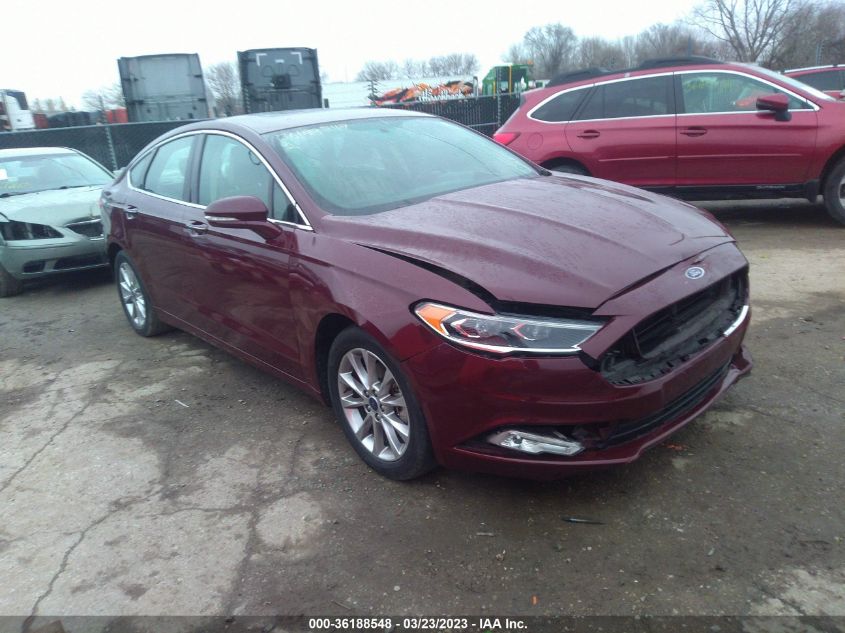 2017 FORD FUSION SE - 3FA6P0HD8HR349437