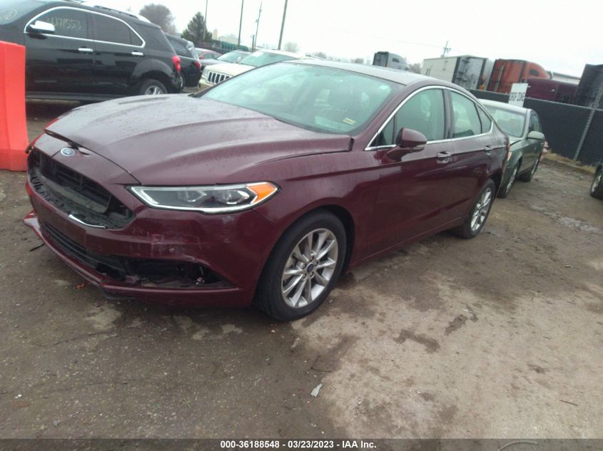 2017 FORD FUSION SE - 3FA6P0HD8HR349437