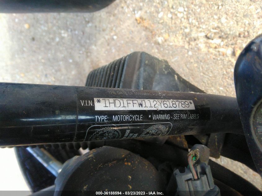 2002 HARLEY-DAVIDSON FLHTCI 1HD1FFW112Y618789