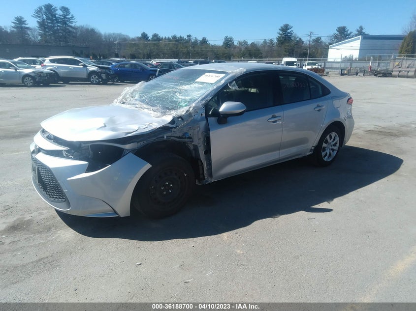 VIN JTDEPMAE7N3029388 2022 TOYOTA COROLLA LE