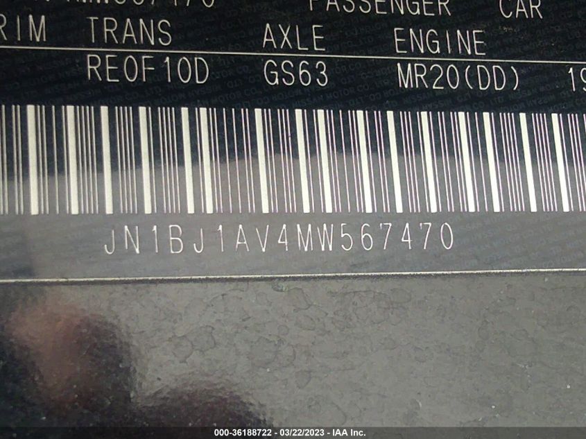 2021 NISSAN ROGUE SPORT S - JN1BJ1AV4MW567470